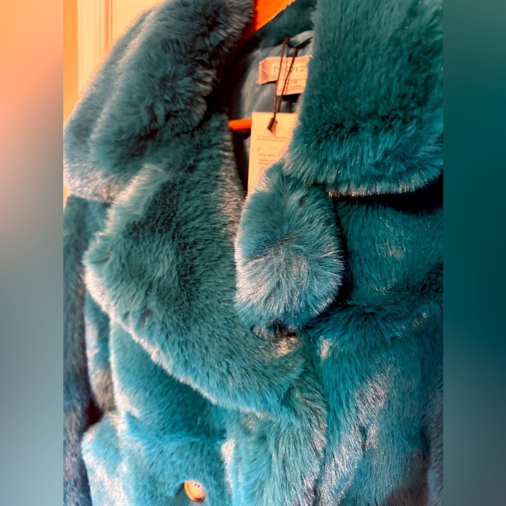 Noize plush faux fur cropped coat will keep you warm and stylish this season.New